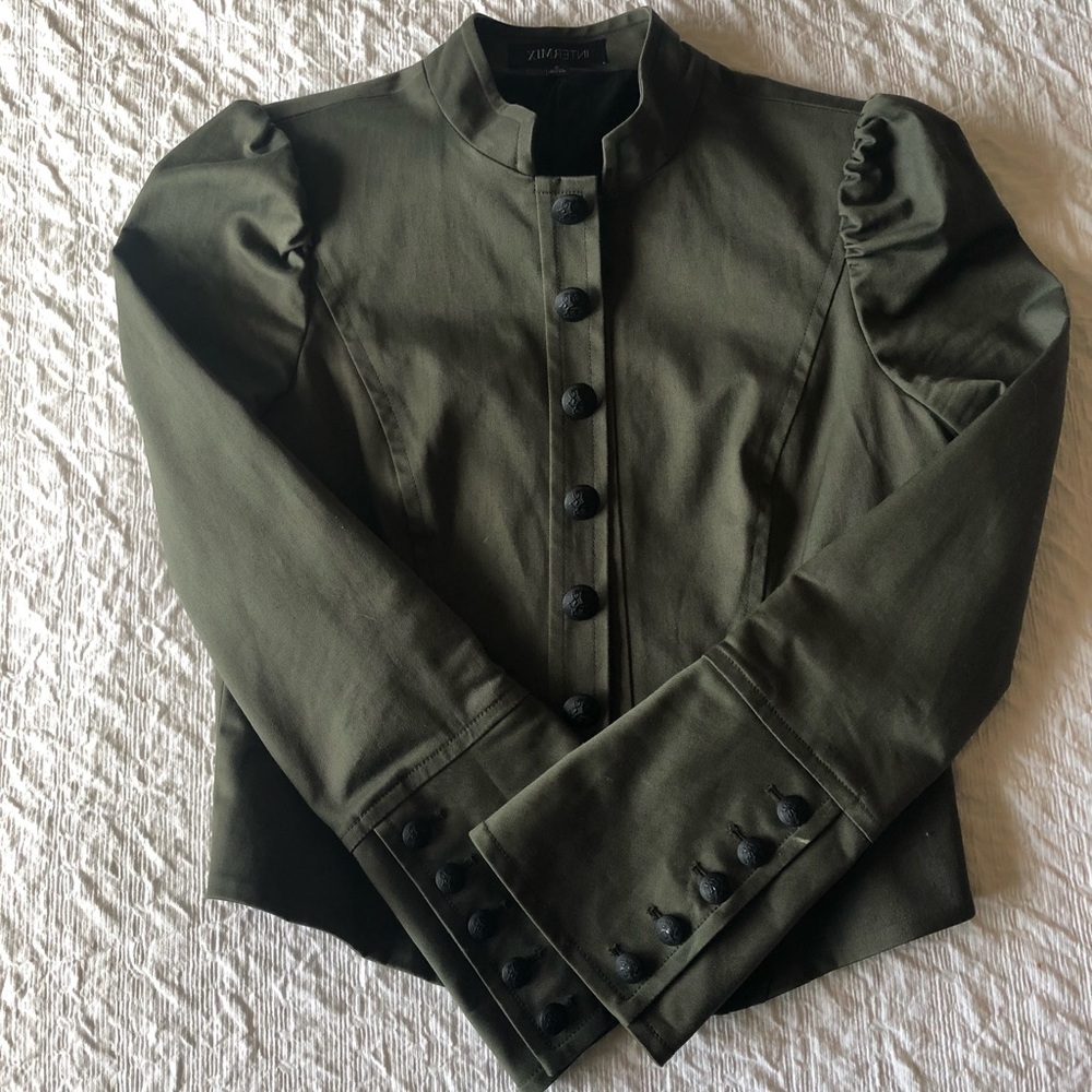 Intermix | Olive Army Green Military Jacket